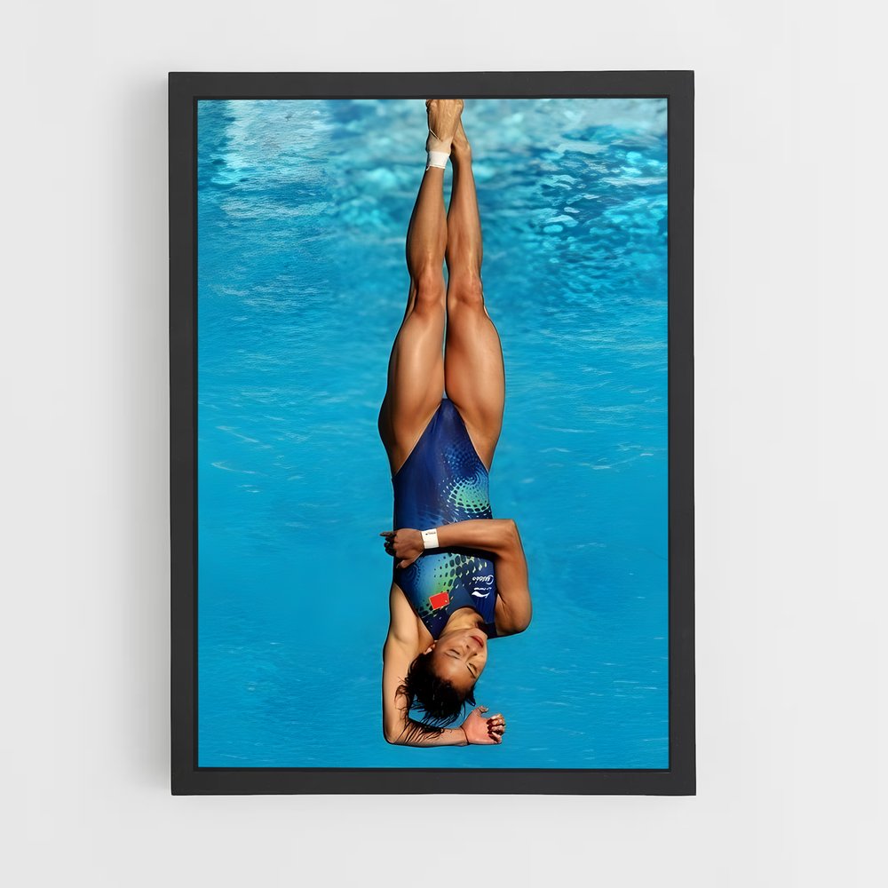 Poster Équilibre Aquatique – affiche Plongeon au tremplin (vue 2)